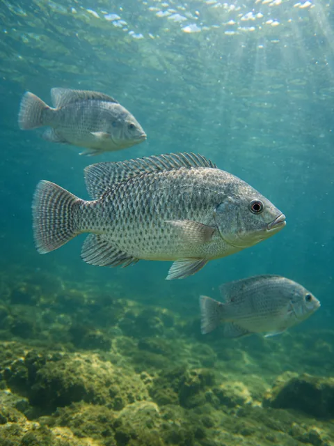 Fish in aquatic environment