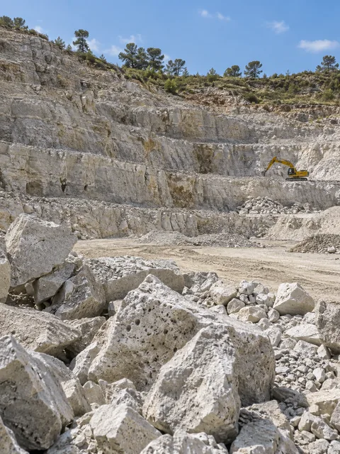 Zeolite mining area