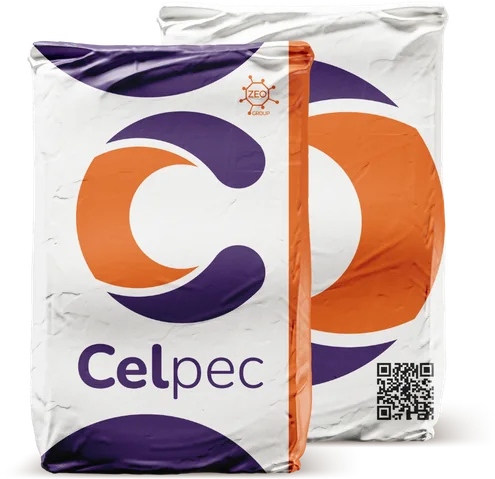 Due confezioni originali di Celpec in piedi.